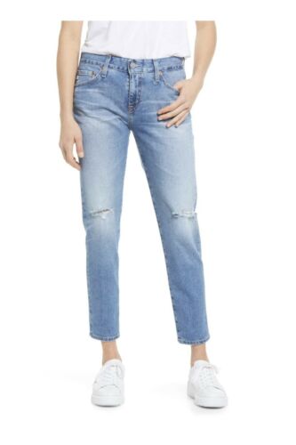 #924 AG The Ex-Boyfriend Slim Fit Women's Jeans Size 30 RETAIL $225 - Afbeelding 1 van 5