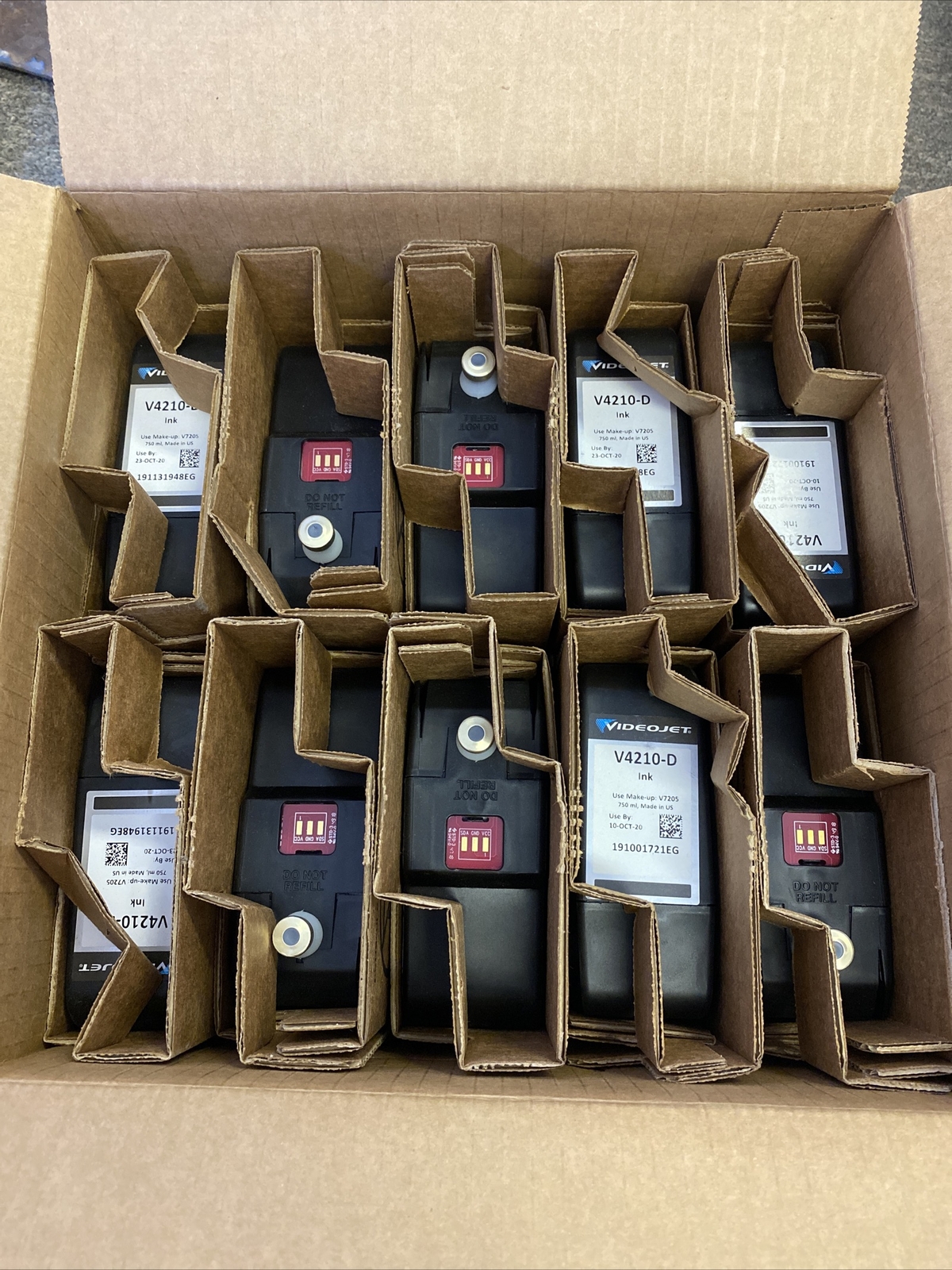 Videojet V4210D MEK based Ink Black 750 ml Expired 10OCT20 eBay