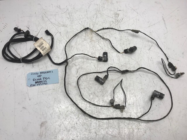 06 MASERATI QUATTROPORTE M139 OEM REAR BUMPER HARNESS LOOM W/ PDC SENSORS 199795