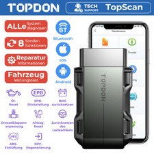 TOPDON TopScan Profi KFZ OBD2 Diagnosegerät Bluetooth 8 Reset Funktionen Deutsch