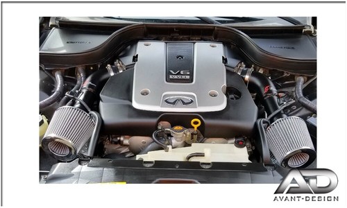 2014 2015 For INFINITI Q50 3.7L 3.7 V6 AF DYNAMIC COLD AIR INTAKE HEATSHIELD KIT - Picture 4 of 7