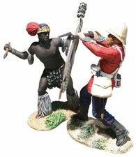 W.Britain's - BR20199 Ukulwa Nokufa Fighting to the Death Zulu Hand-to-Hand