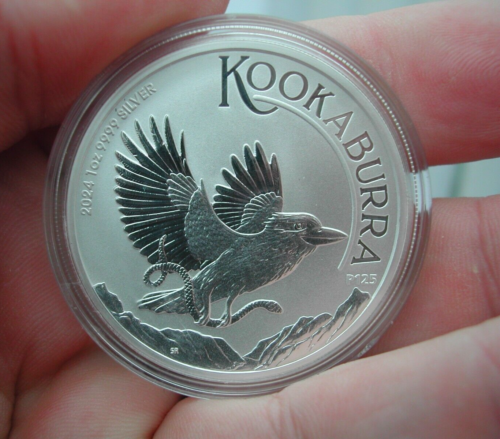 2024 Australian Kookaburra 1oz Silver bullion coin in capsule Perth Mint - Afbeelding 1 van 2