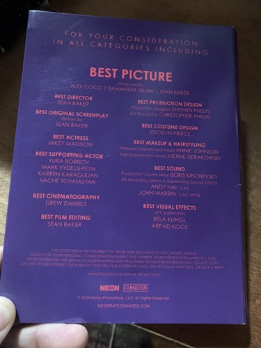 Anora bluray FYC, Rare - Foto 5 di 6