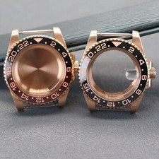 40mm Brushed rose gold watch case For Seiko nh34 Nh35 Nh36 Movement 28.5mm Dial