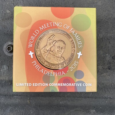 Limited Edition World Meeting Of Families Philadelphia ‘15 Coin Pope ...
