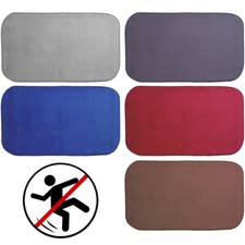 Tappeto da Bagno Morbido Antiscivolo Merlino + Fondo Gommato Tinta Unita Soffice