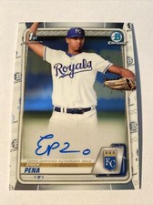 2020 Bowman Chrome Erick Pena /499 Auto Autograph Rc Rookie