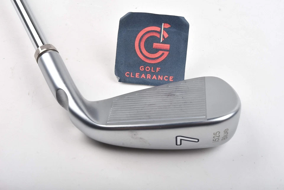 Left Hand Ping i525 #7 Iron / Blue Dot / Stiff Flex Dynamic Gold 120 S300 / Demo - Image 3 of 4