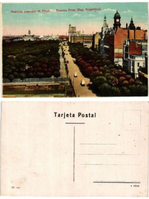 CPA AK ARGENTINA-Buenos Aires, Avenida Leandro N.Alem (349843)
