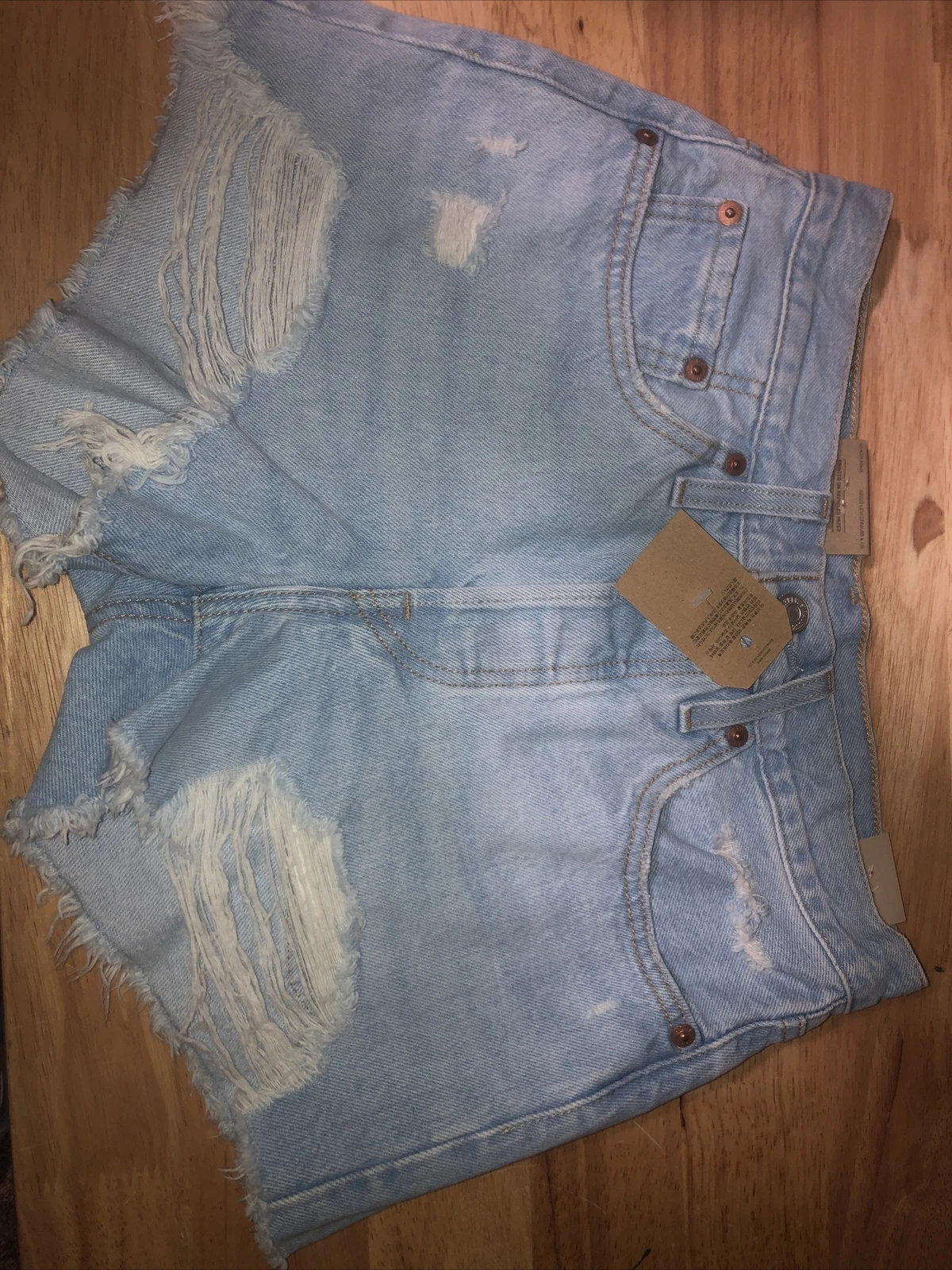 Levi's® Women's 501 Original High-Rise Jean Shorts - Size 30 Light Blue NEW