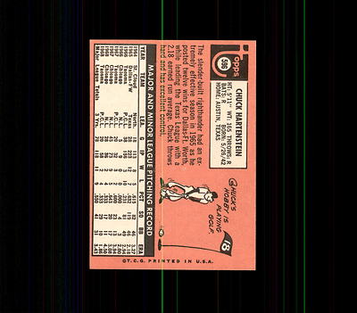 ❣️Rie　　　　No.69 1969 Topps 596 Chuck Hartenstein EX #D431482 | eBay