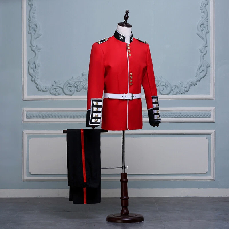 Uniforme Británico Guardia Real Soldado Disfraz Para Hombre Vestido Elegante Conjunto Granadero Foto 2 de 4
