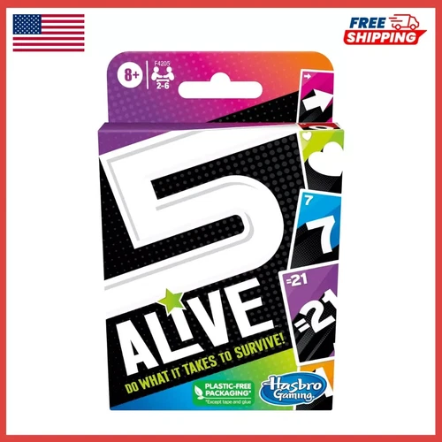 5 Alive Card Game, Fast-Paced Game For Kids And Families, Easy To Learn, Fun For