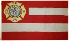 NYFD New York Fire Department Dept Premium 100D Woven Poly Nylon 3x5 Flag Banner