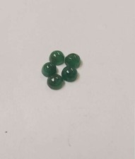 3.75mm Natural Fine DEEP FOREST GREEN Emerald Round Cabochons COLOMBIAN