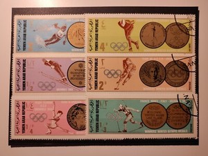 1968 Yemen Stamps(Olympics),CTO,NH,OG