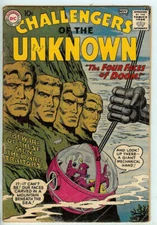 CHALLENGERS OF THE UNKNOWN #10 4.5 // DC COMICS 1959