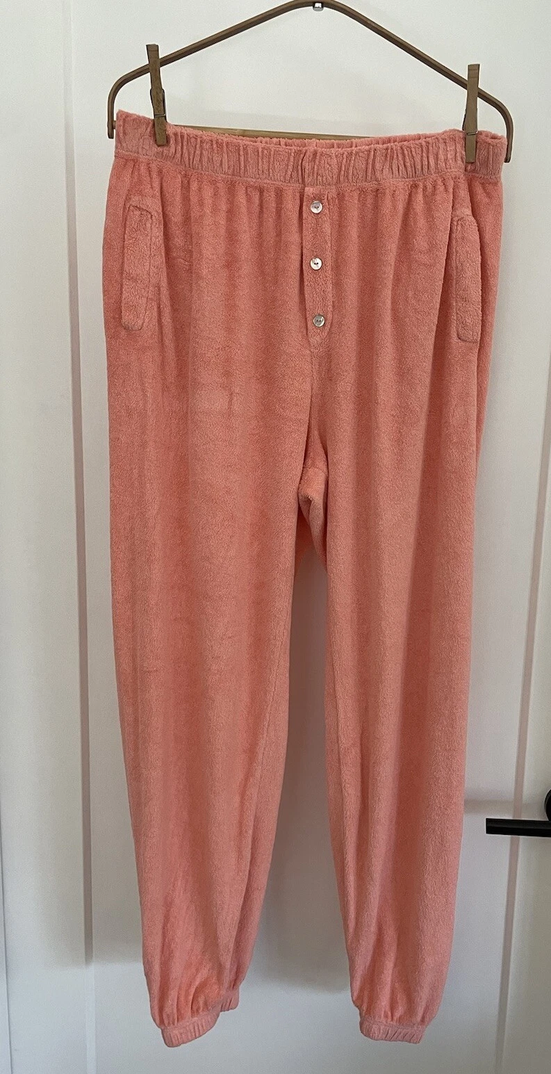 beyond-yoga x donni terry henley electric peach sweatpants