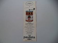 advertising Pubblicità 1960 CAFE' CAFFE' PAULISTA
