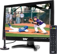 Rechargeable Emergency/Entertainment Tyler 14" Portable TV LCD 1080 Acc 