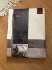 BNWT Sainsbury's Different By Design Satin & Velvet Panelled Single Bedlinen Set