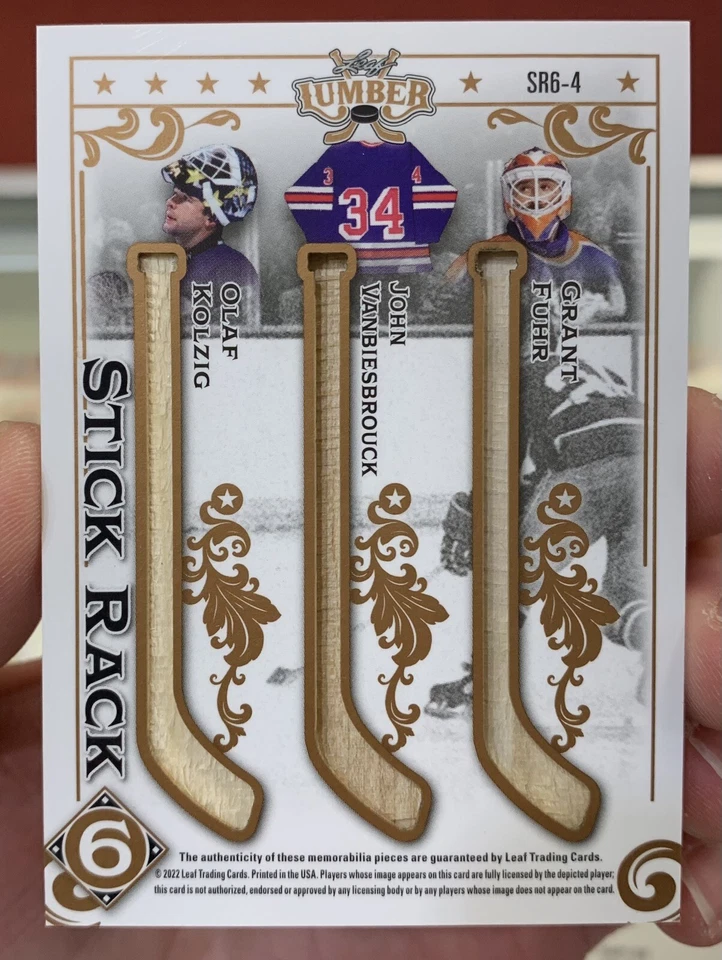 Leaf Lumber Stick Rack 2022 6 Kolzig Fuhr Brodeur Hasek Belfour Vanbiesbrouck/20 Foto 2 de 2