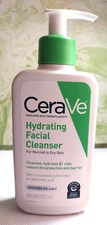 CeraVe HYDRATING FACIAL CLEANSER Normal-Dry Skin Ceramide Hydraulic Acid 8 fl oz
