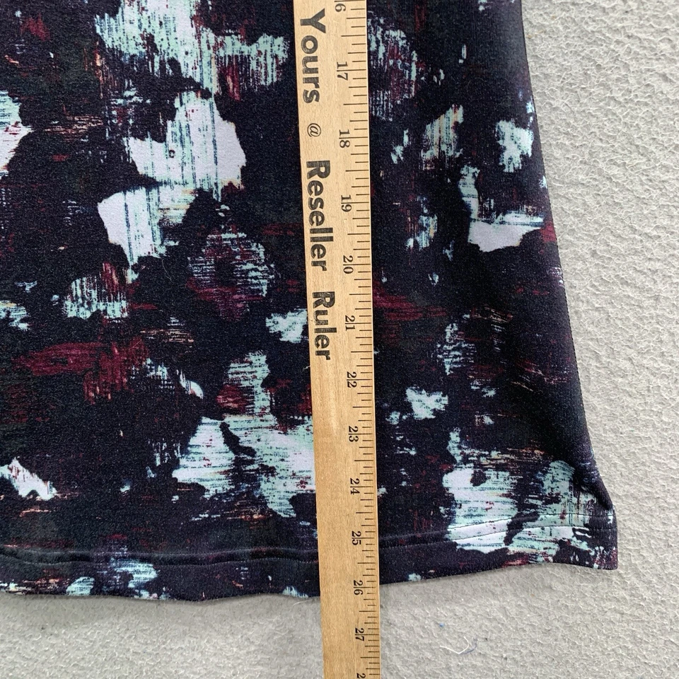 Camiseta sin mangas Lululemon Cool espalda cruzada azul abstracto negro camuflaje azul claro talla XS/S Foto 4 de 4