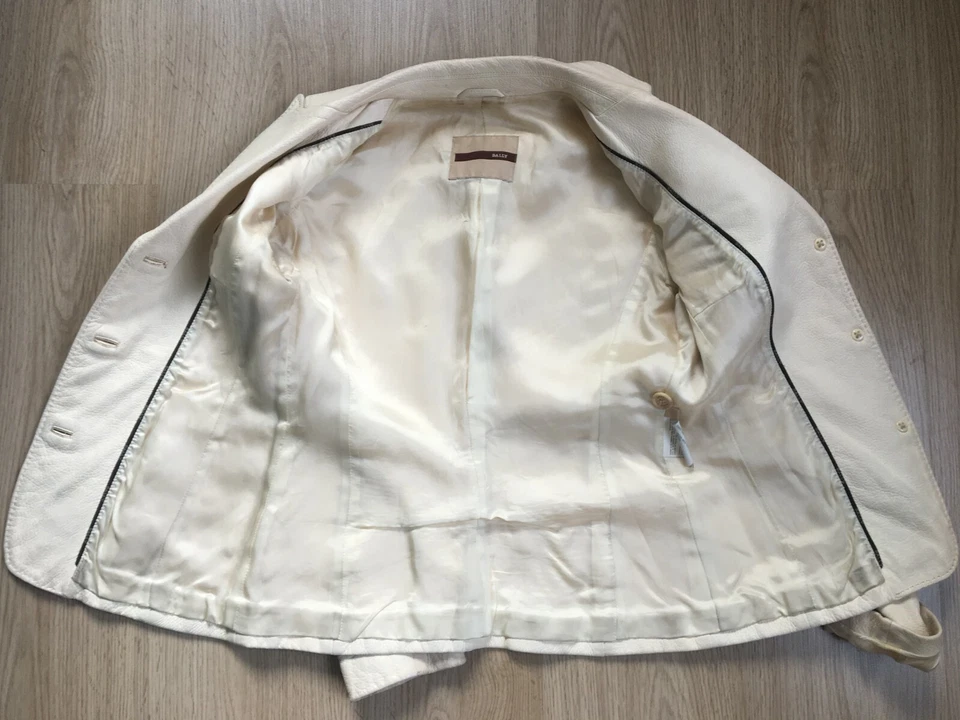 Bally кожаный блейзер куртка пальто винтажный - Изображение 4 из 4