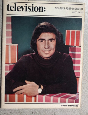 TV MAGAZINE St. Louis (MO) Post-Dispatch July 23, 1972 David Steinberg cover
