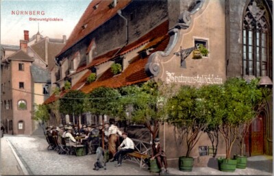 Nuremberg Bratwurst Bells Vintage Postcard Wpc8