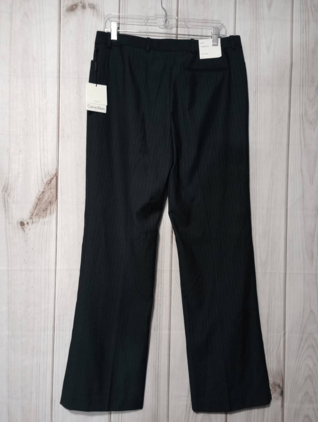 Calvin Klein Pinstripe Dress Pants Career Business Casual Trousers thumbnail 2