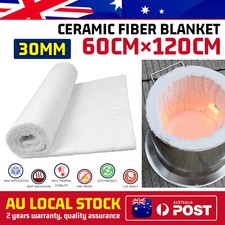Ceramic Fiber Blanket Fireproof BlanketHigh Temperature 2500°F Stoves Furnace AU