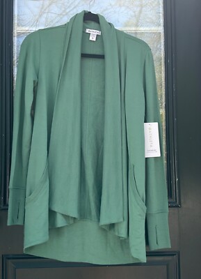ATHLETA GREEN NIRVANA PRANAYAMA WRAP CARDIGAN SIZE XS NEW