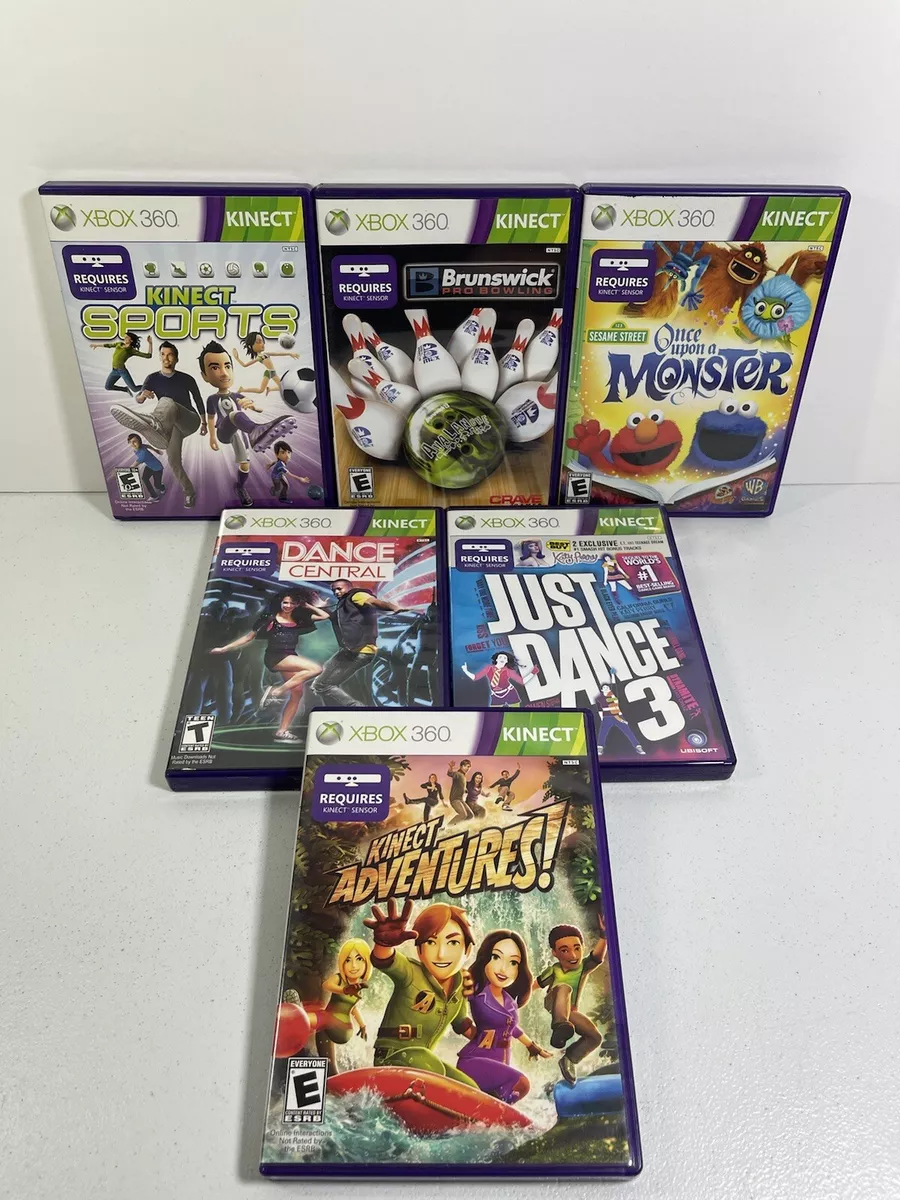 LOT OF 6 XBOX 360 KINECT GAMES-Some Manuals Included