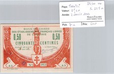 Tahiti - Bon De Caisse - 0F50 - 7 April 1942 - PICK7a - N&deg;082 - K555a - 53500ex