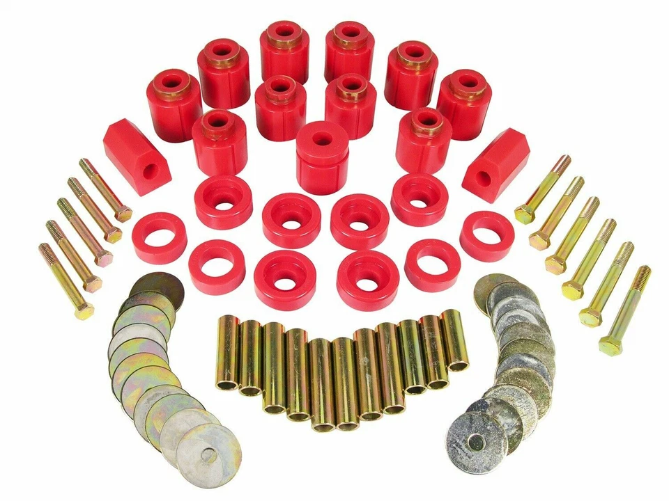 Prothane 1-inch Lift Body Mount Bushing FOR 87-96 Jeep Wrangler Red Polyurethane - Изображение 2 из 2