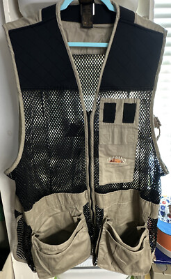 FieldLine Men's Trap Fishing Hunting Jacket Vest Full Zip Pockets Size XL/XXL