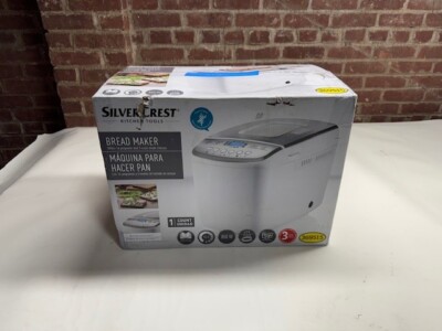 SilverCrest SBB 850 F2 Large Bread Maker in White With Manual & Measuring Cup