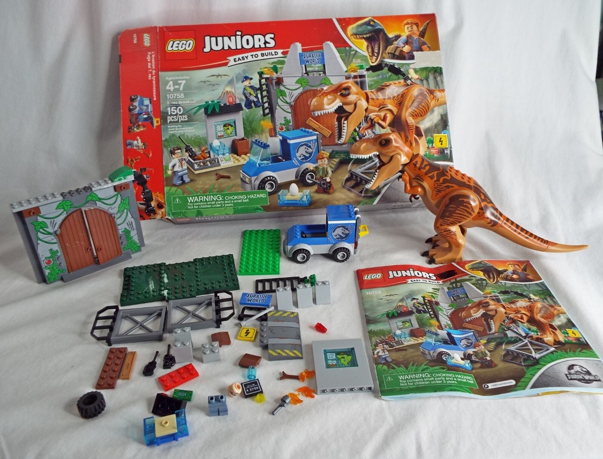 LEGO Juniors: T rex Breakout 10758 Dinosaur Jurassic Park World