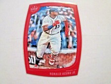 2019 Diamond King Red Frame Ronald Acuna Jr Atlanta Braves