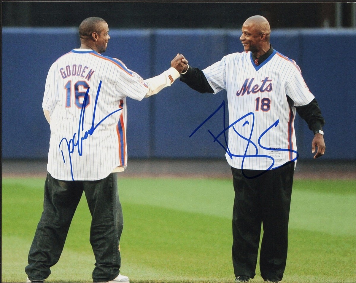 DARRYL STRAWBERRY & DWIGHT GOODEN SIGNED PHOTO 8X10 DUAL AUTOGRAPH