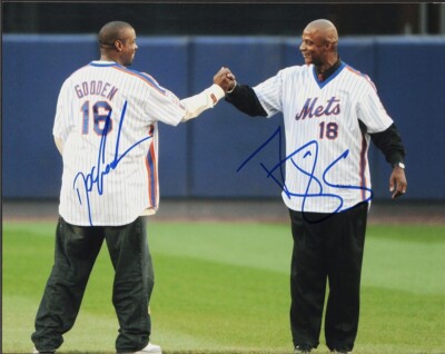 MLB   ゲーリーカーター　直筆サイン入りフォト　ニューヨークメッツ DARRYL STRAWBERRY & DWIGHT GOODEN SIGNED PHOTO 8X10 DUAL AUTOGRAPH