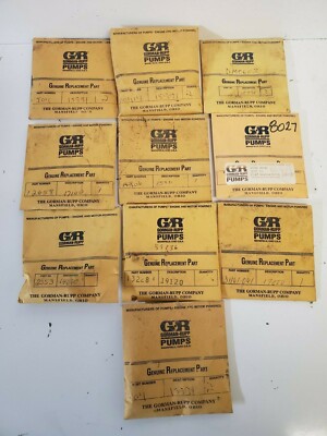 MIXED LOT OF (10) NOS! GORMAN-RUPP REPAIR KITS J04, 15991, B0414, 12658, AK06