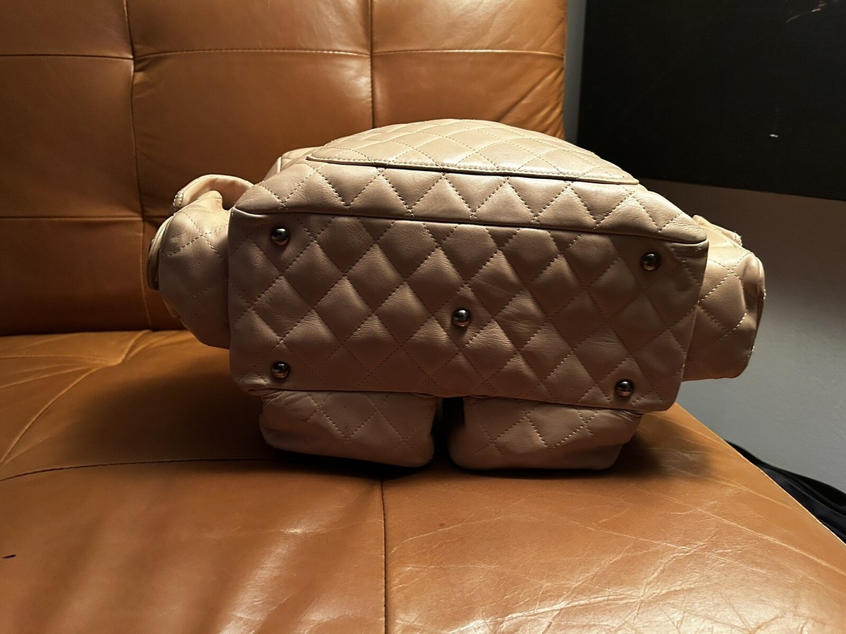 Rabanne 19ESS0007MET002P711 関税送料込 Chanel Cambon Multipocket Reporter Bag Quilted Lambskin