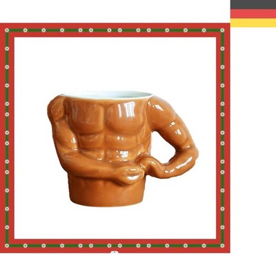 Rutschfeste Lustige Tasse 350ml - Kreatives Macho Design für Kaffee-Liebhaber