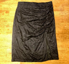 Black Lace Skirt Victorian Romantic Y2K Vamp Whimsigoth Dark Academia Basic M