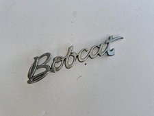 1970s Ford Mercury Bobcat Script Emblem Coupe Nameplate Chrome Metal Badge