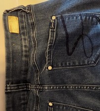 Seven 7 Women's Blue Tummyless High Rise Stretch Skinny Jeans Size 14
